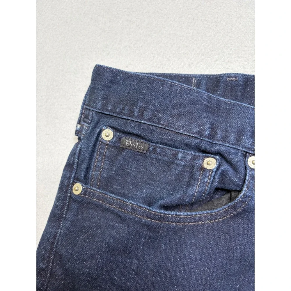 Polo‎ Ralph Lauren Jeans Mens 40x34 Blue Varick Slim Straight Stretch Indigo